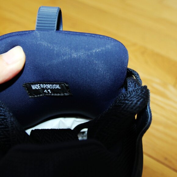 BNWT SS25 LANVIN LEATHER CURB SNEAKERS NAVY BLUE 40 & 41 - Picture 8 of 16